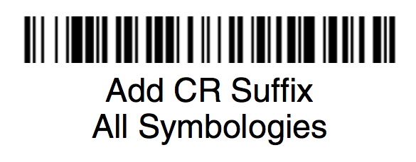 BarCode Add Suffix
